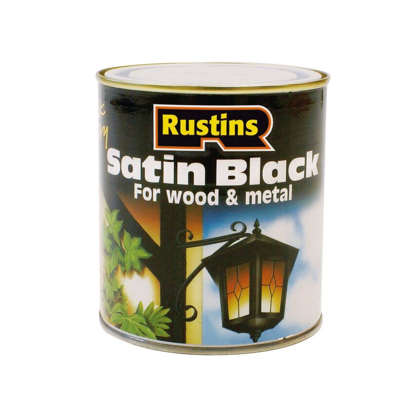 Satin Black Paint Quick Drying 2.5 Litre
