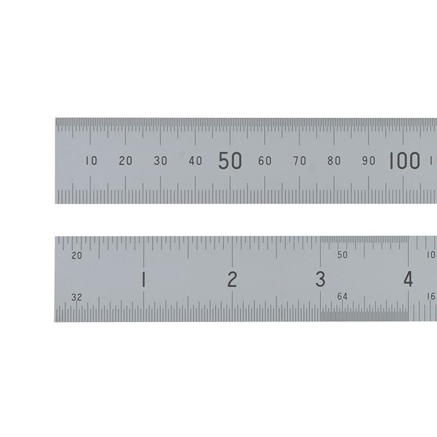 Satin Chrome Rule 300mm/12in FISC12