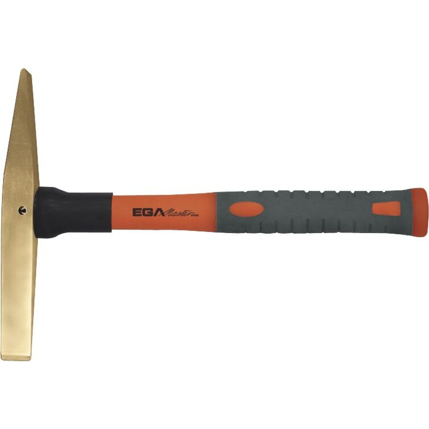 Scaling Hammer 370 Gr. Fiberglass Handle Non Sparking Brass 72795