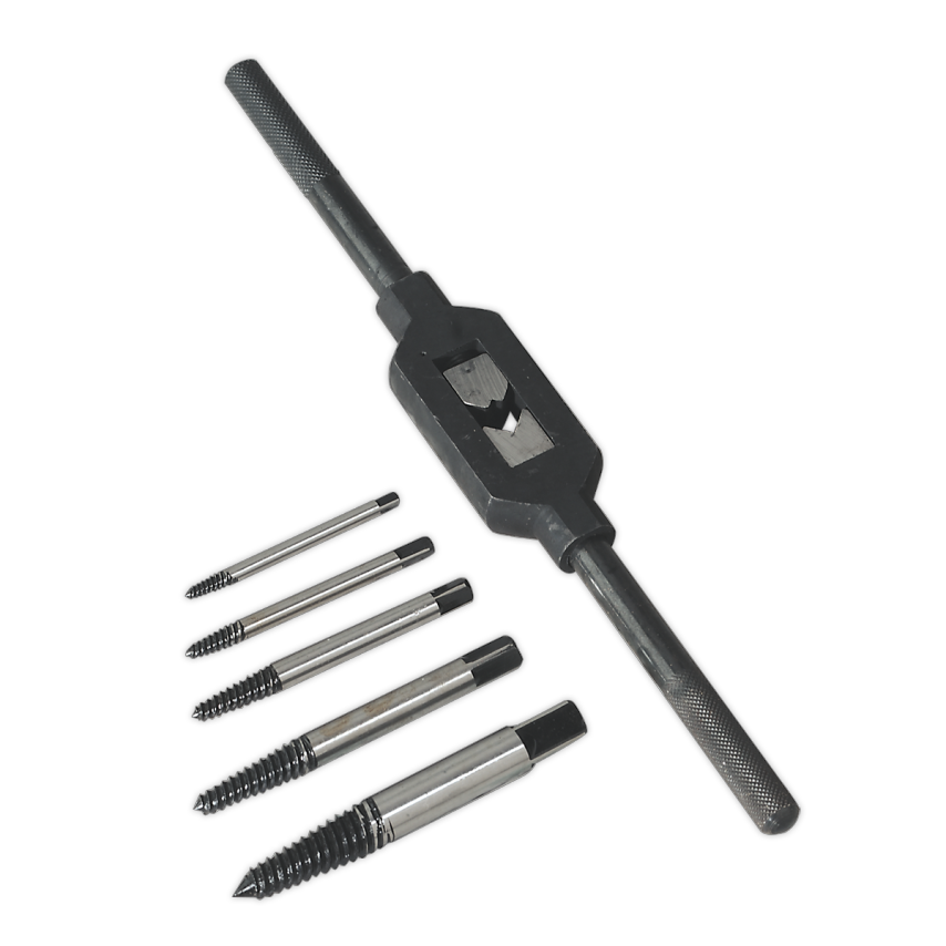 Screw Extractor Set with Wrench6 Piece Helix Type
