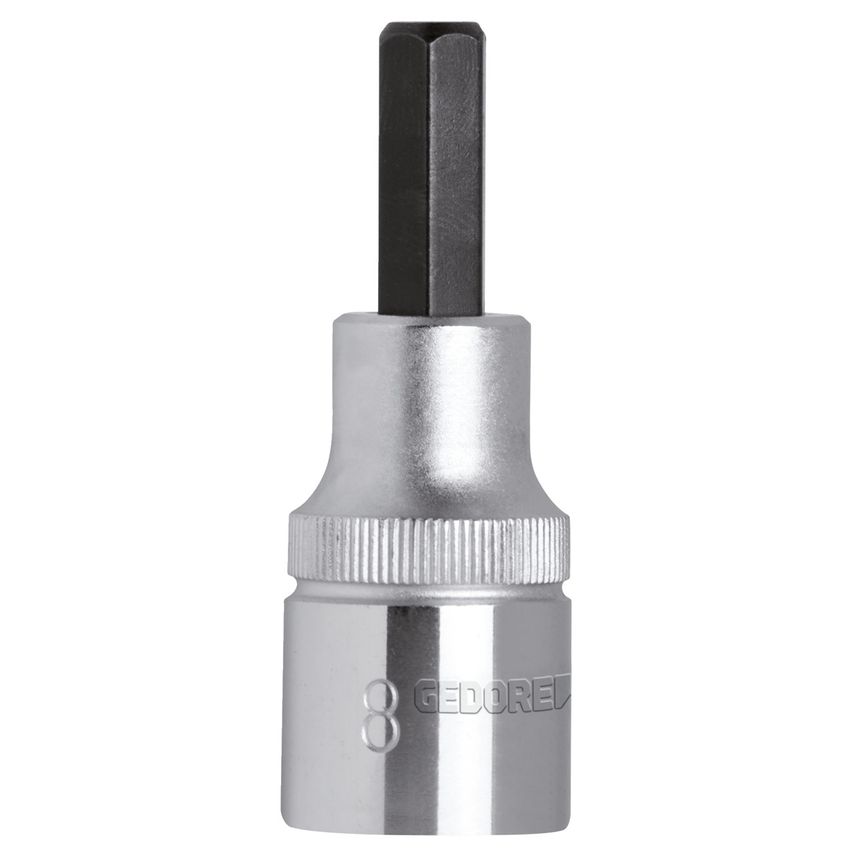 Screwdr.bit socket 1/2 size6mm l.55mm