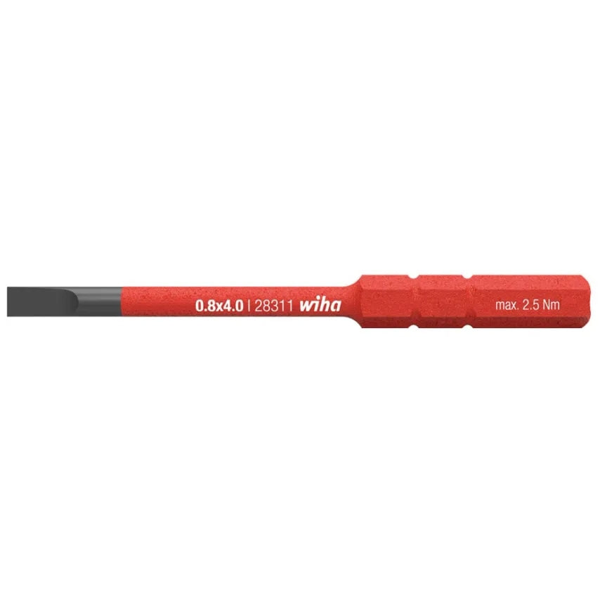 Screwdriver Bit VDE Electric Slimbit Slot 5.5 x 75mm Chrome Vndm