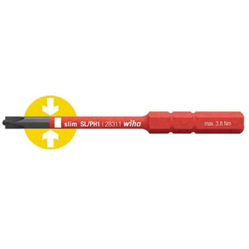 Screwdriver Bit VDE Electric Slimbit Xeno Phillips SL/PH1 CH