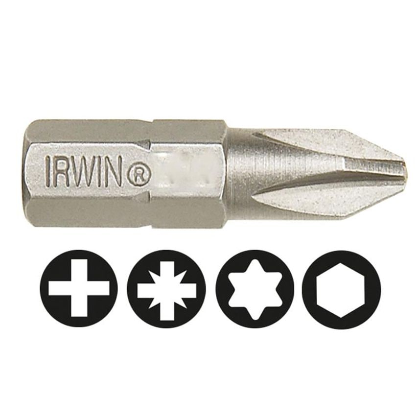 Screwdriver Bits Phillips PH2 25mm (Pack 10) IRW10504331