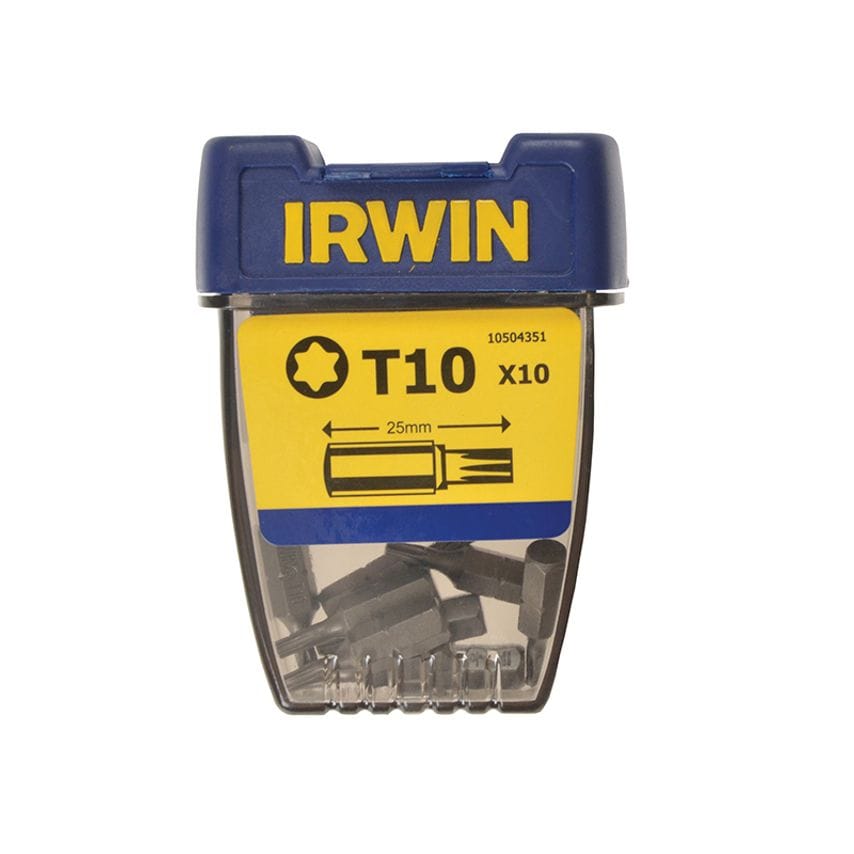 Screwdriver Bits TORX TX10 x 25mm (Pack 10) IRW10504351