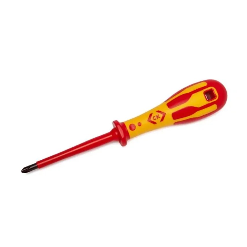 Screwdriver Phillips VDE PH1 x 80mm Molybdenum-vanadium Steel De