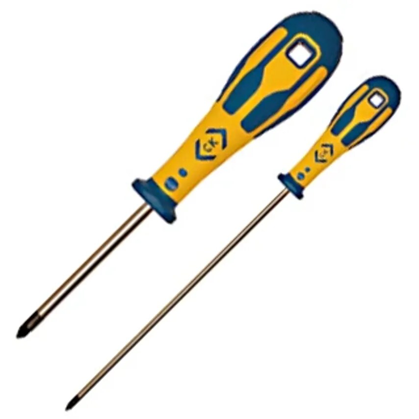 Screwdriver Pozidriv PZ2 x 250mm Chrome Vanadium Steel De x tro