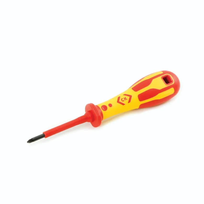 Screwdriver Pozidriv VDE PZ0 x 60mm Molybdenum-vanadium Steel De