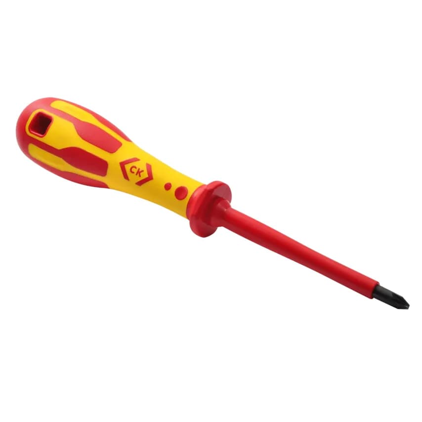 Screwdriver Pozidriv VDE PZ2 x 100mm Molybdenum-vanadium Steel D