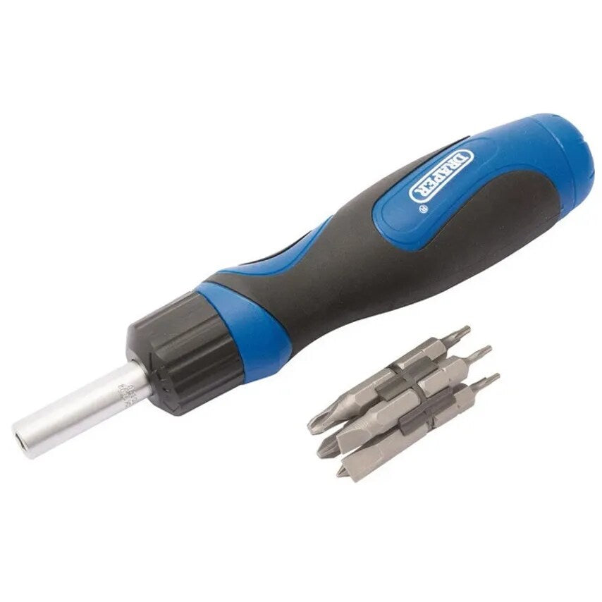 Screwdriver Ratchet and Bit 13 Piece Set Disp Packed min O