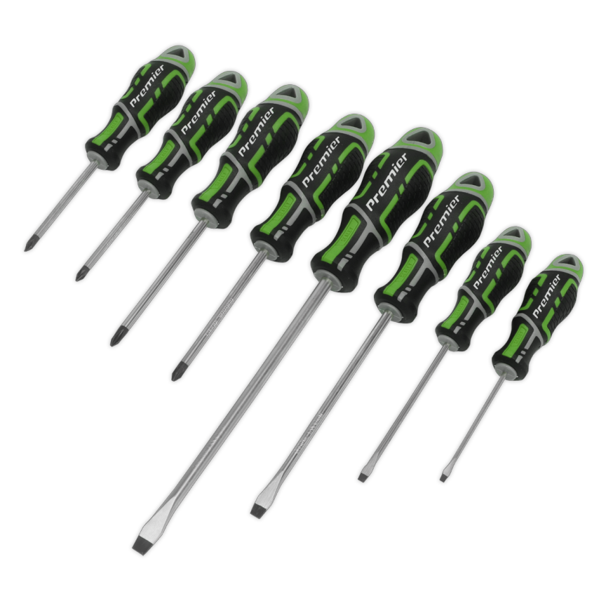 Screwdriver Set8 Piece GripMax - Hi-vis Green
