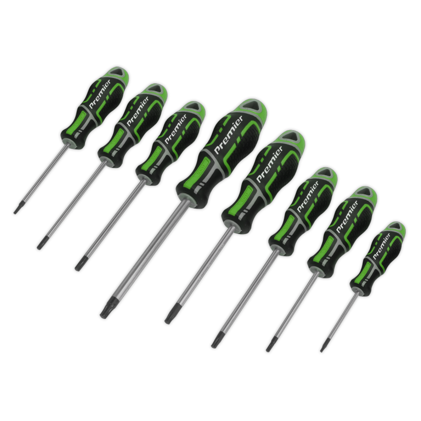 Screwdriver Set8 Piece Security TRX-Star* GripMax - Hi-vis Green