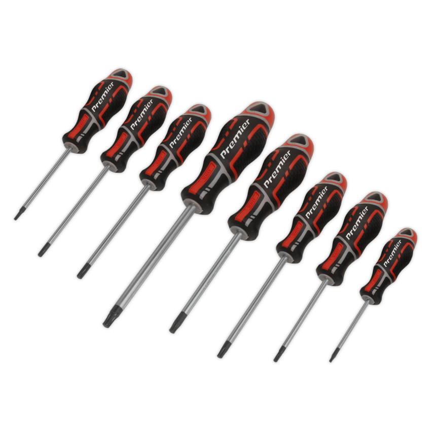 Screwdriver Set8 Piece Security TRX-Star* GripMax - Red