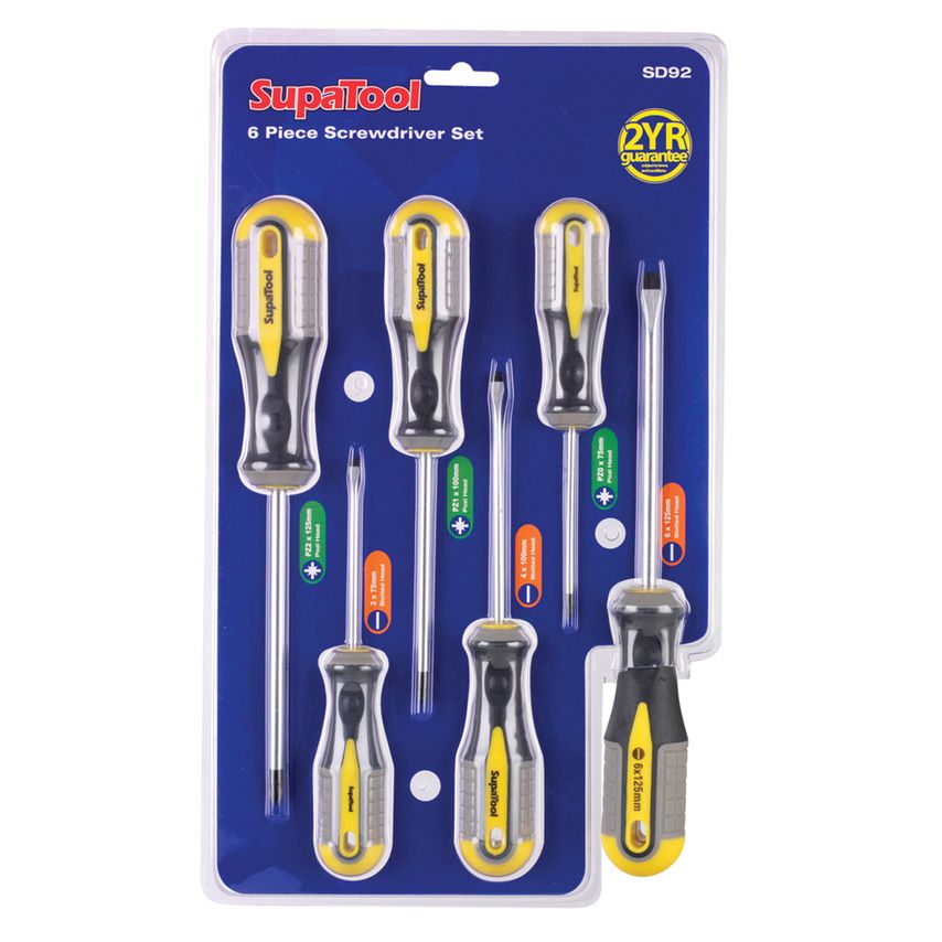 Screwdriver Set of 6 Piece - SD92