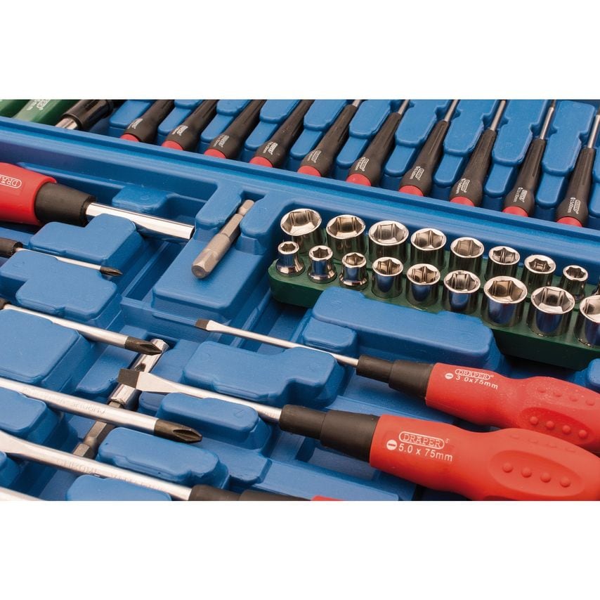 Screwdriver Socket & Bit Set Blue (70 pc)