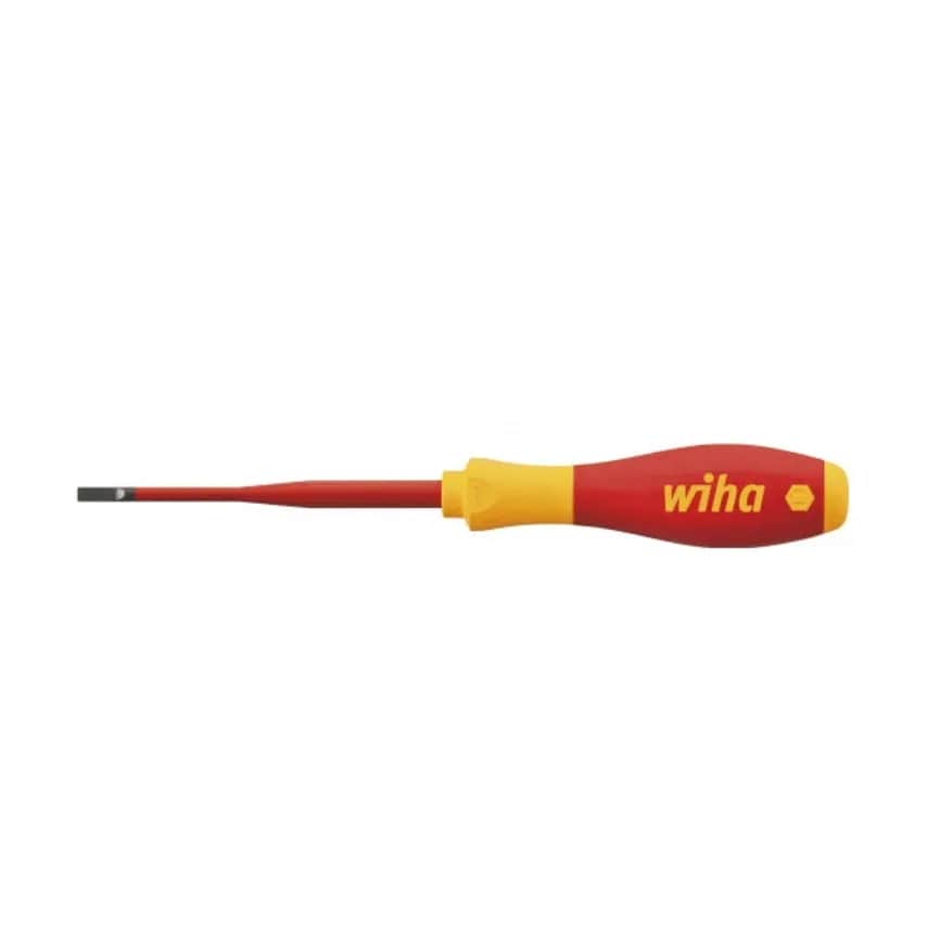 Screwdriver VDE Electric SlimFix Slot 4.0 x 100mm Chrome Vndm Steel