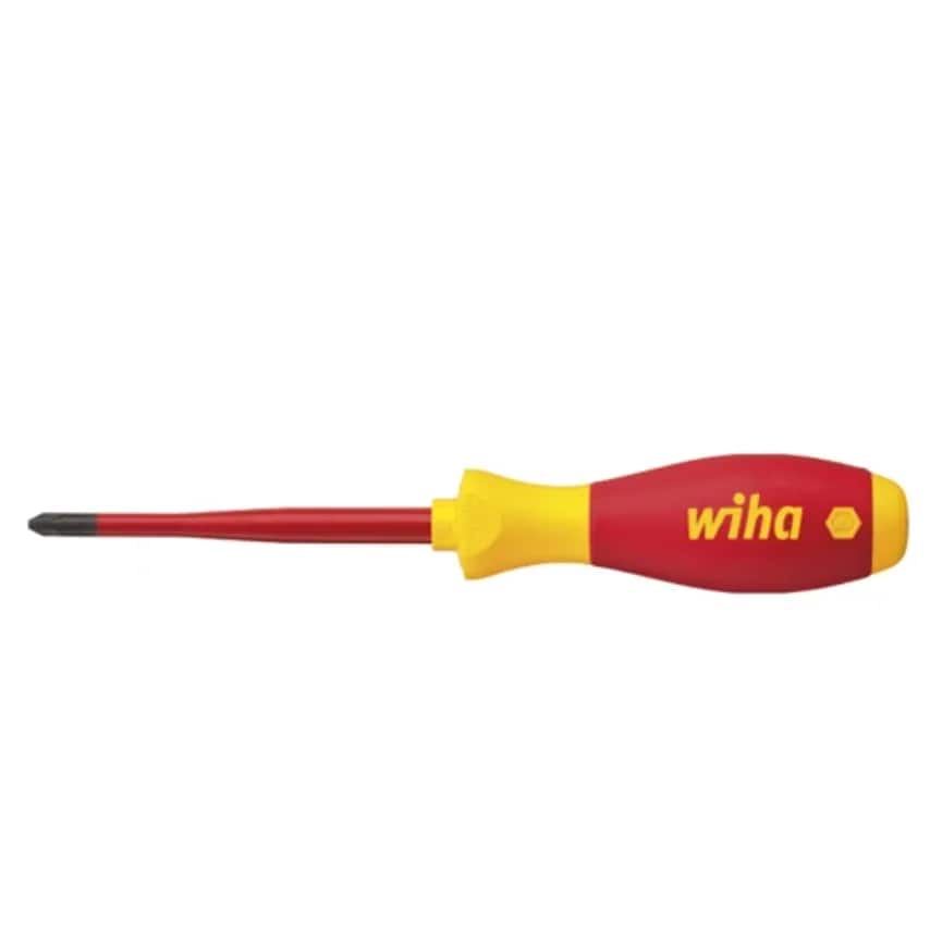 Screwdriver VDE Electric SlimFix x eno SL/PH1 x 80mm Chrome Vndm S