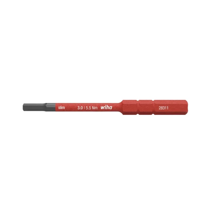 Screwdriver VDE Electric Slimbit Hex 1.5 x 75mm Chrome Vndm Steel I