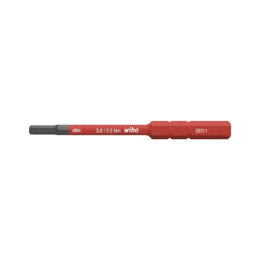 Screwdriver VDE Electric Slimbit Hex 2.5 x 75mm Chrome Vndm Steel I