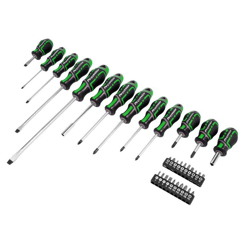 Screwdriver & Bit Set33 Piece GripMax - Hi-vis