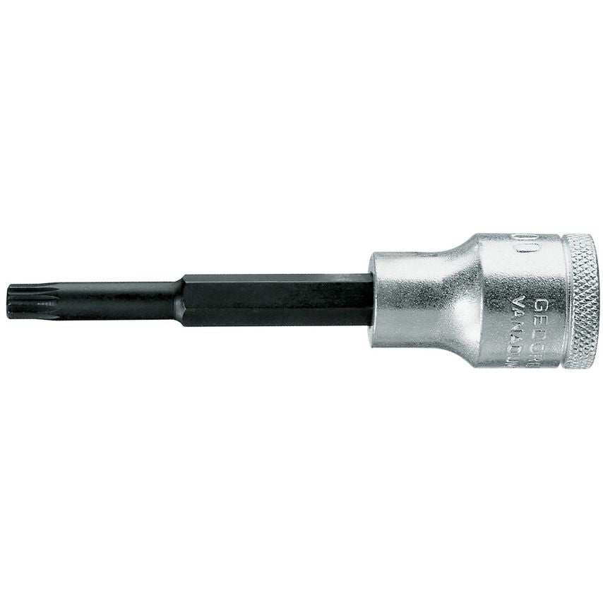 Screwdriver bit socket 1/2" long XZN M8