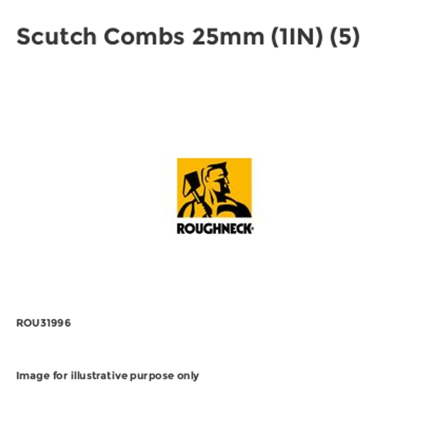 Scutch Combs 25mm (1IN) (5)