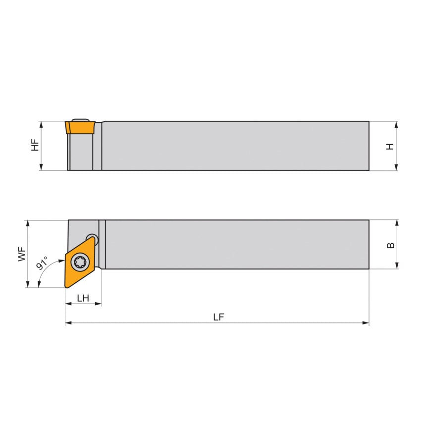 Sdfcl 1212 K 07-S External Turn Holder Left Hand