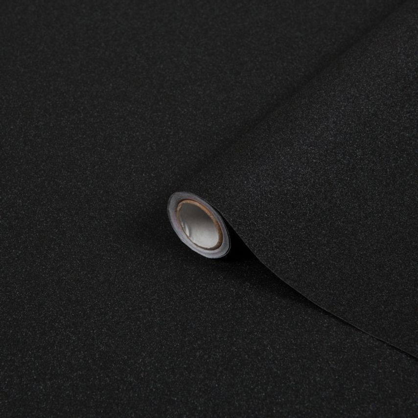 Self Adhesive Film Glitter Black 67.5cm