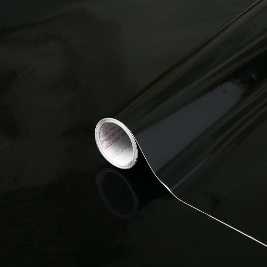 Self Adhesive Film Glossy Black 90cm x 2.1m