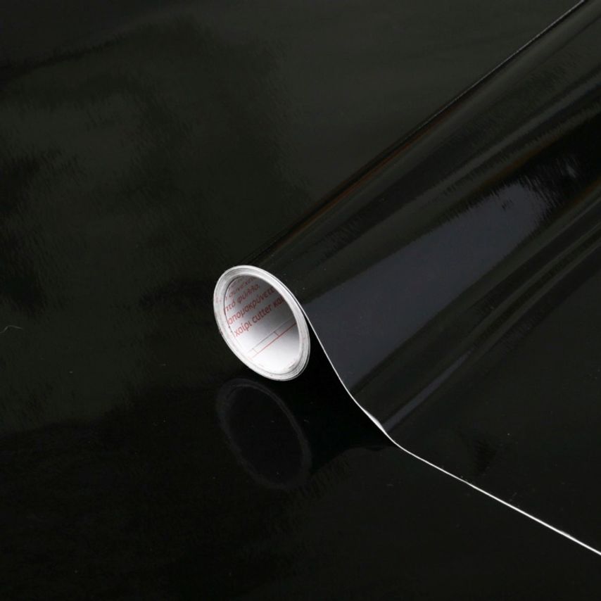 Self Adhesive Film - Glossy Black 45cm x 2m