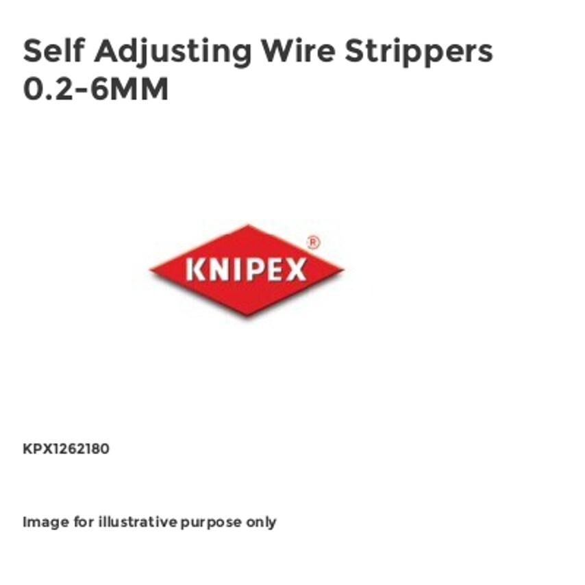 Self Adjusting Wire Strippers 0.2-6MM KPX1262180