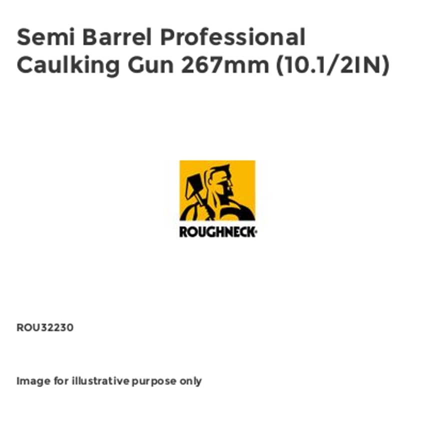 Semi Barrel Professional Caulking Gun 267mm (10.1/2IN)