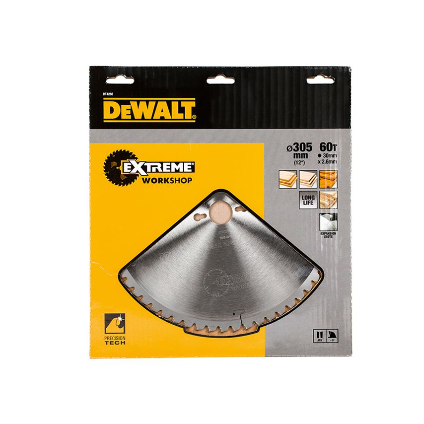 Series 40 Circular Saw Blade 305 x 30mm x 60T ATB/Neg DEWDT4260QZ