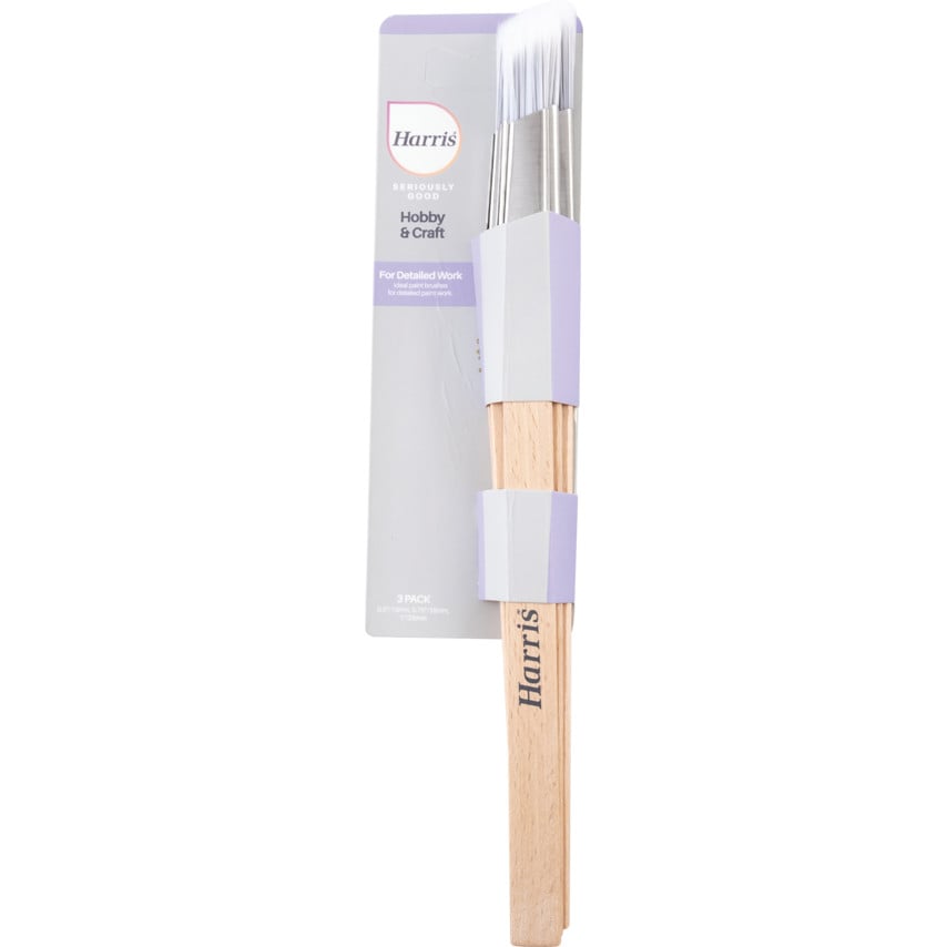 Seriously Good, Flat Fitch Paint Brush Set, Set of 3
