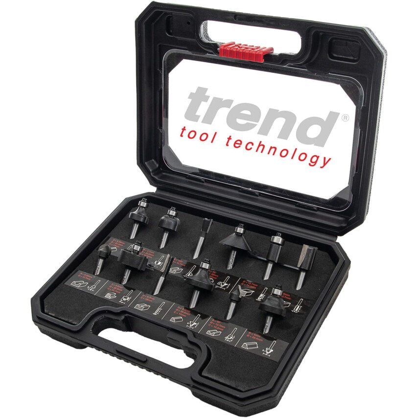 Set/SS8X1/4TC - 12 Piece Cutter Set (1/4" Shank)