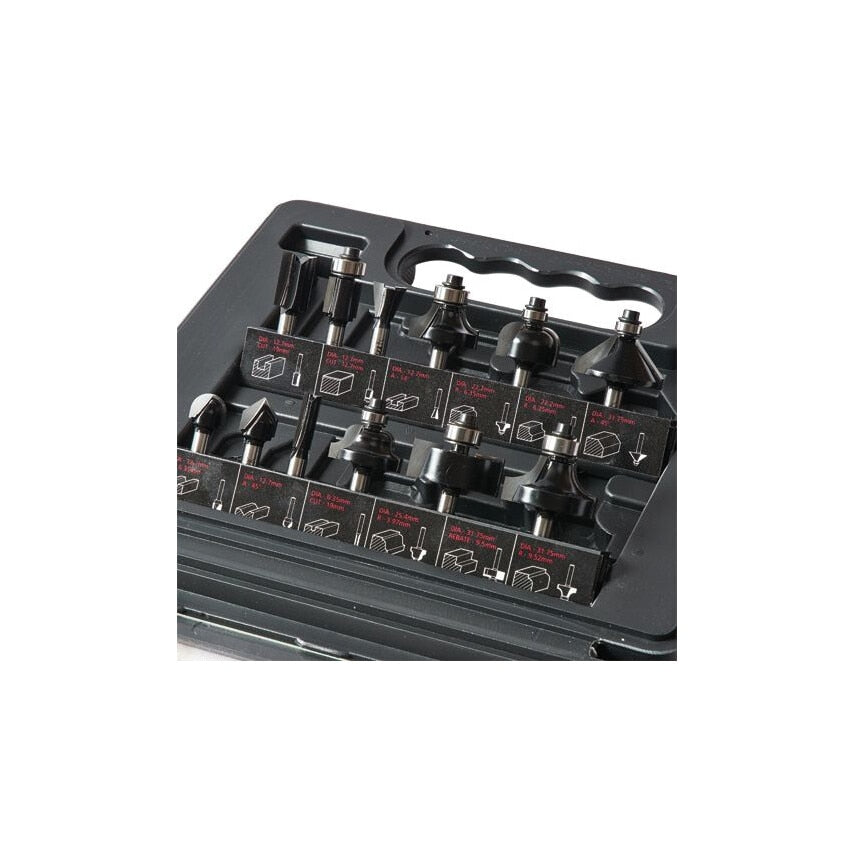 Set/SS8X1/4TC - 12 Piece Cutter Set (1/4" Shank)