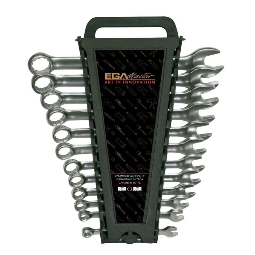 Set 8 Combination Wrenches 5/16-3/4" Mirror Polished Chrome Plating