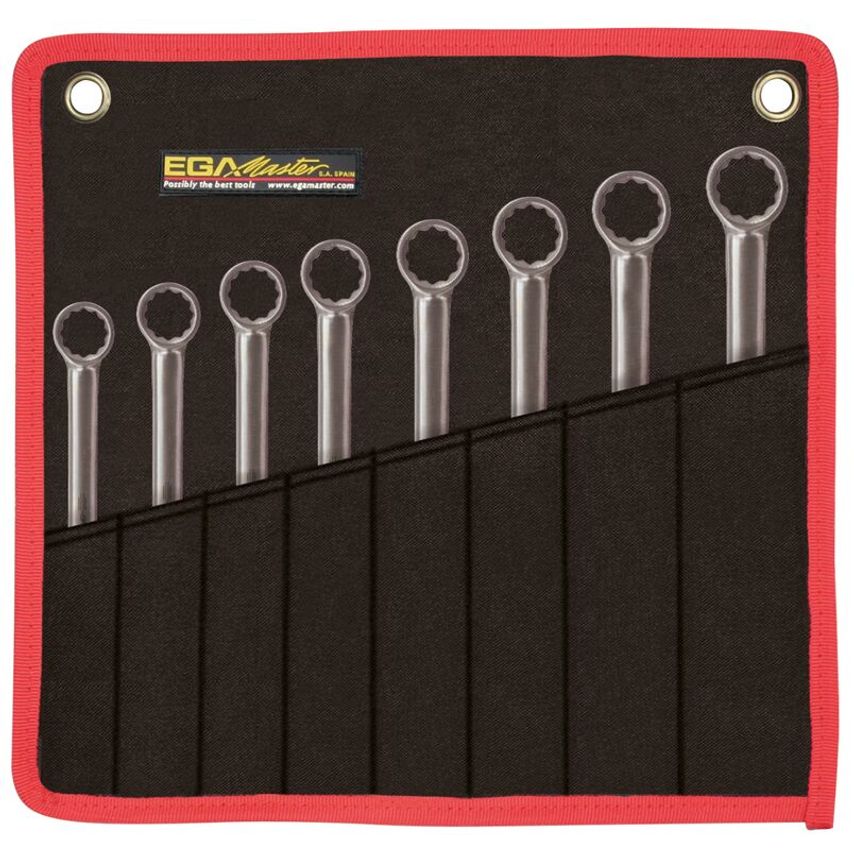 Set O 8 Combination Wrenches 5/16" - 5/8" Inox