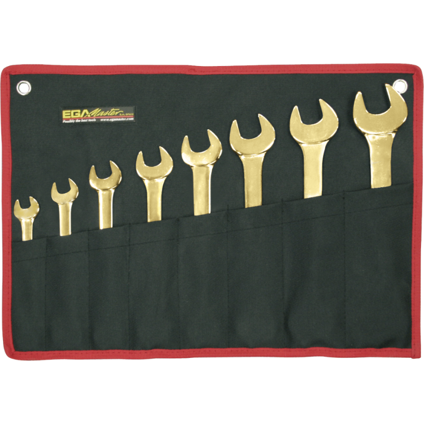 Set of 10 Open End Wrenches 1/4"-5/16"/1.1/16" -1.1/4" Non Sparking Cu-Be