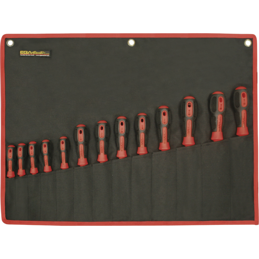Set of 10 Socket Screwdrivers 5/32" - 9/16" Mastertork 1000V