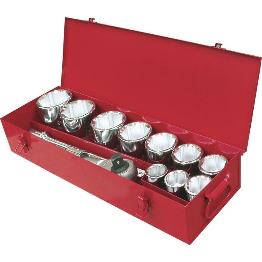 Set of 14 Pieces Socket Wrenches 1" (1.13/16" - 3.1/8") 12 Edges