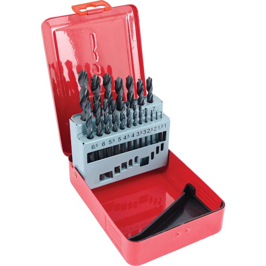 Set of 19 HSS Drills 1-10.00MM X 0.5MM