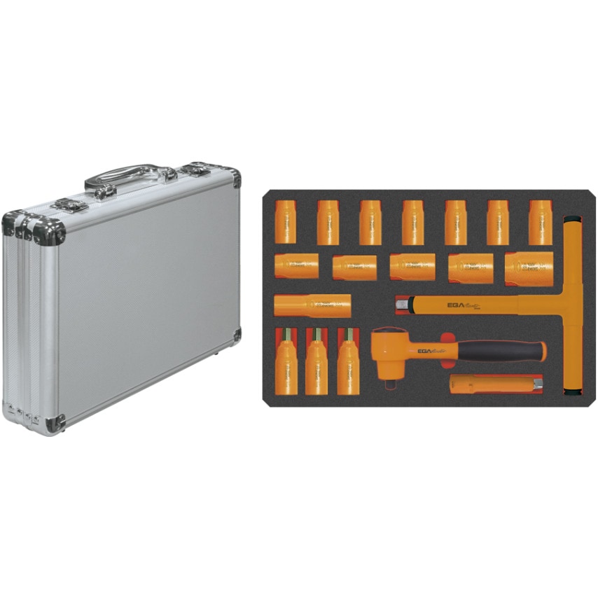 Set of 19 Socket Wrenches 3/8" 1000V