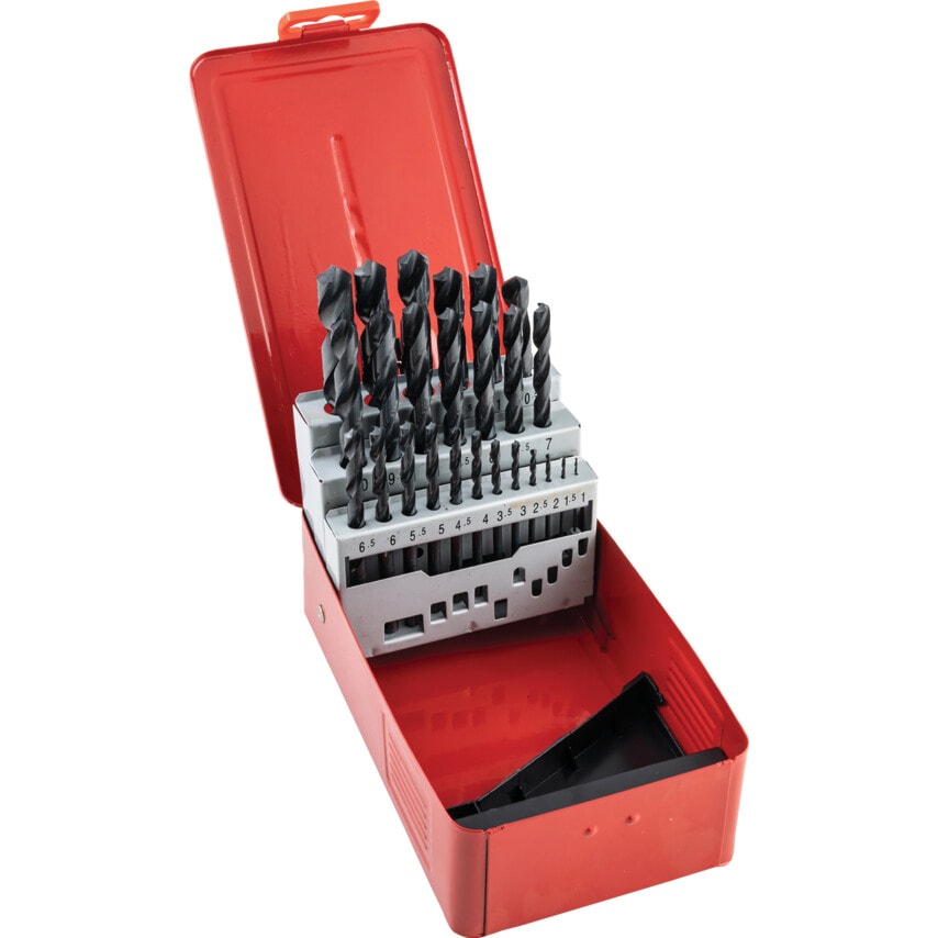 Set of 25 HSS Drills 1-13.00MM X 0.5MM