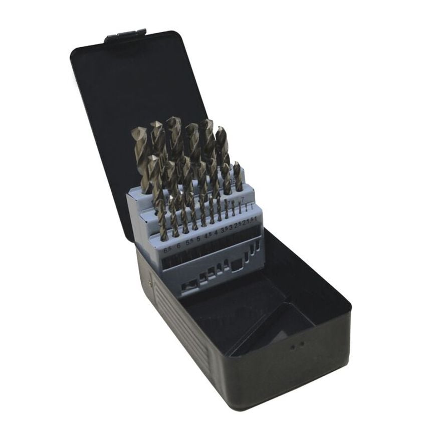 Set of 25 Pcs of HSS Drill Bits 1-13/0, 5 mm DIN 338 66328