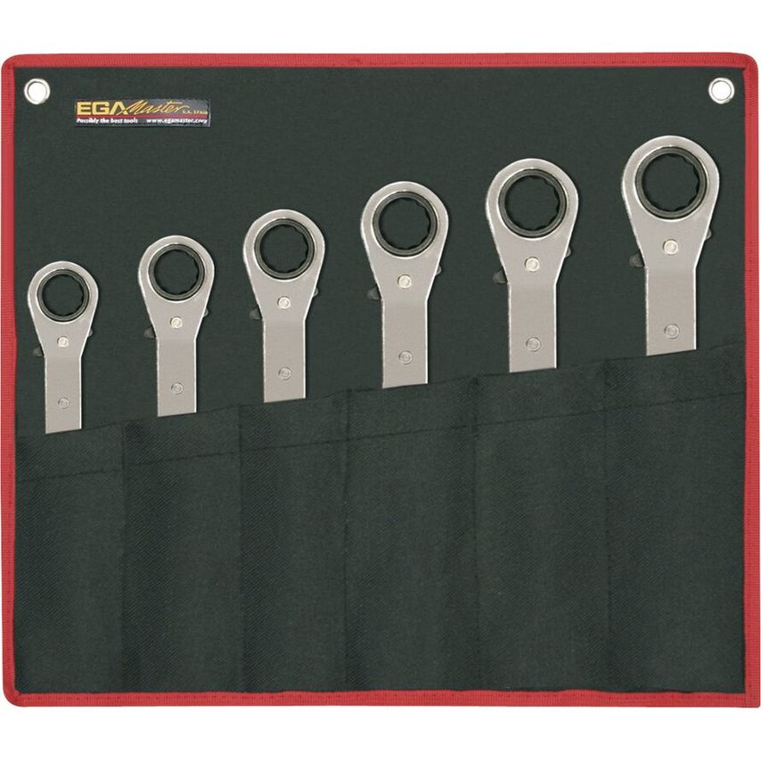 Set of 5 Double Ratchet Wrenches 1/4-5/16" - 3/4-7/8"