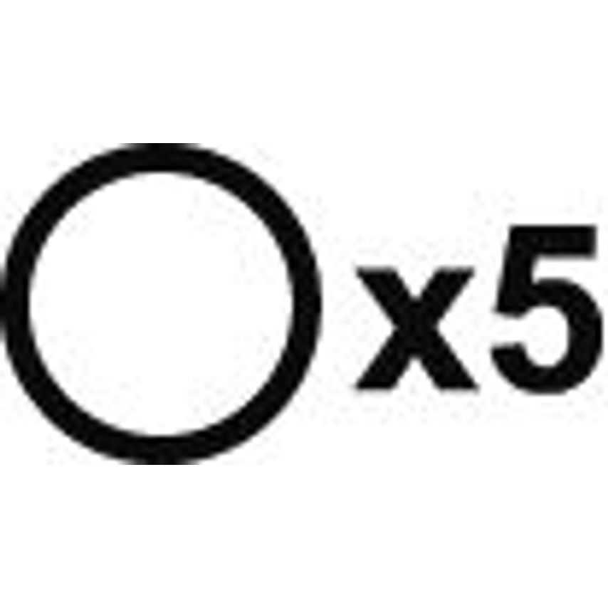Set of 5 O-Ring Cords 8 mm for Total Safety Slogging Wrench 110 mm 89256