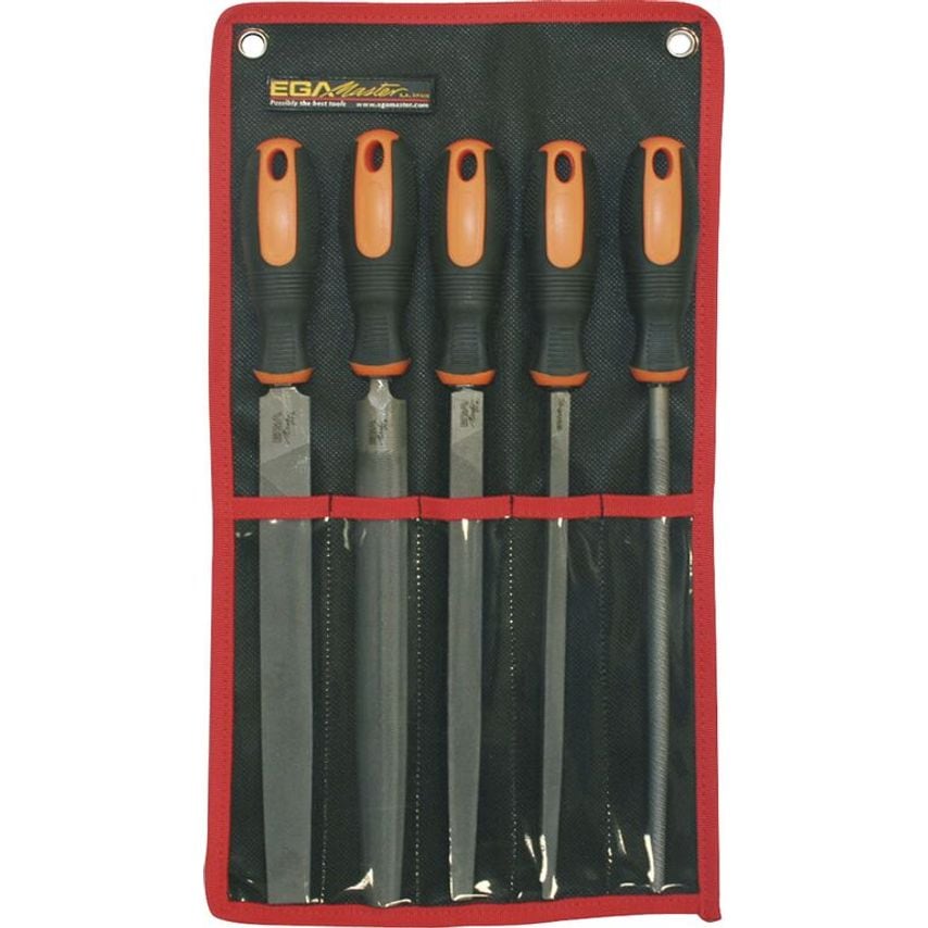 Set of 5 Smooth Files 10" with Handle