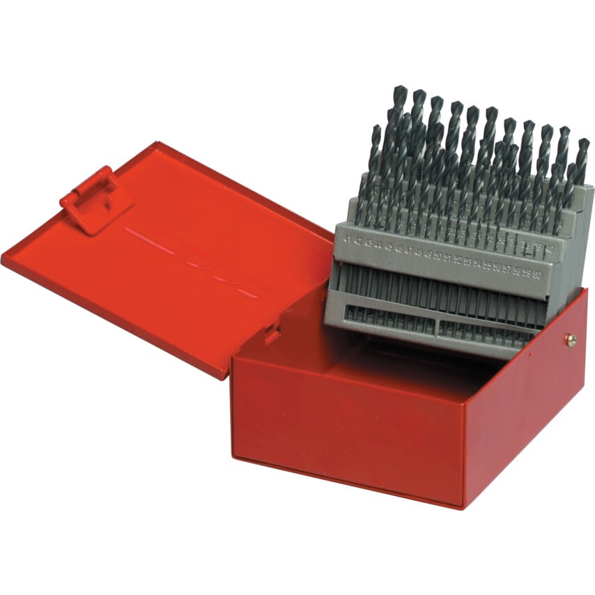 Set of 60 HSS Drills NO.1-60 Gauge