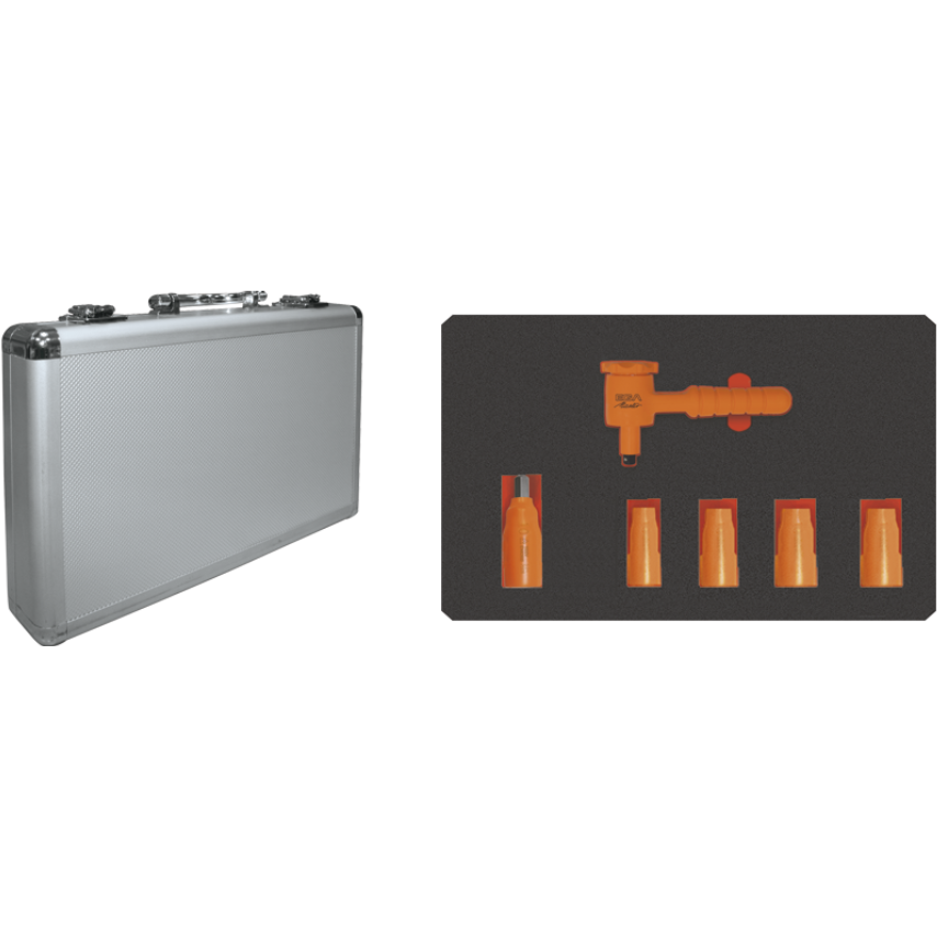 Set of 6 Pieces - Socket Wrenches 1/4" 1000V